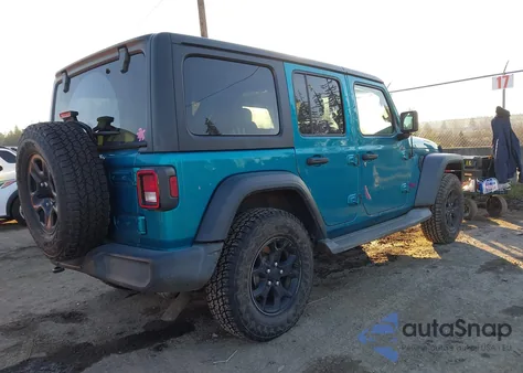 2020 Jeep Wrangler Unlimited Willys 4X4 из США, поврежденный, VIN 1C4HJXDN7LW217805